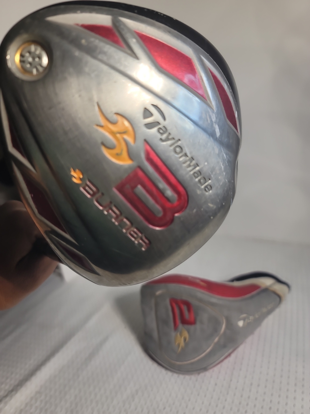 Burner Headcover in Red, Black & Cream - Picture 10 of 16